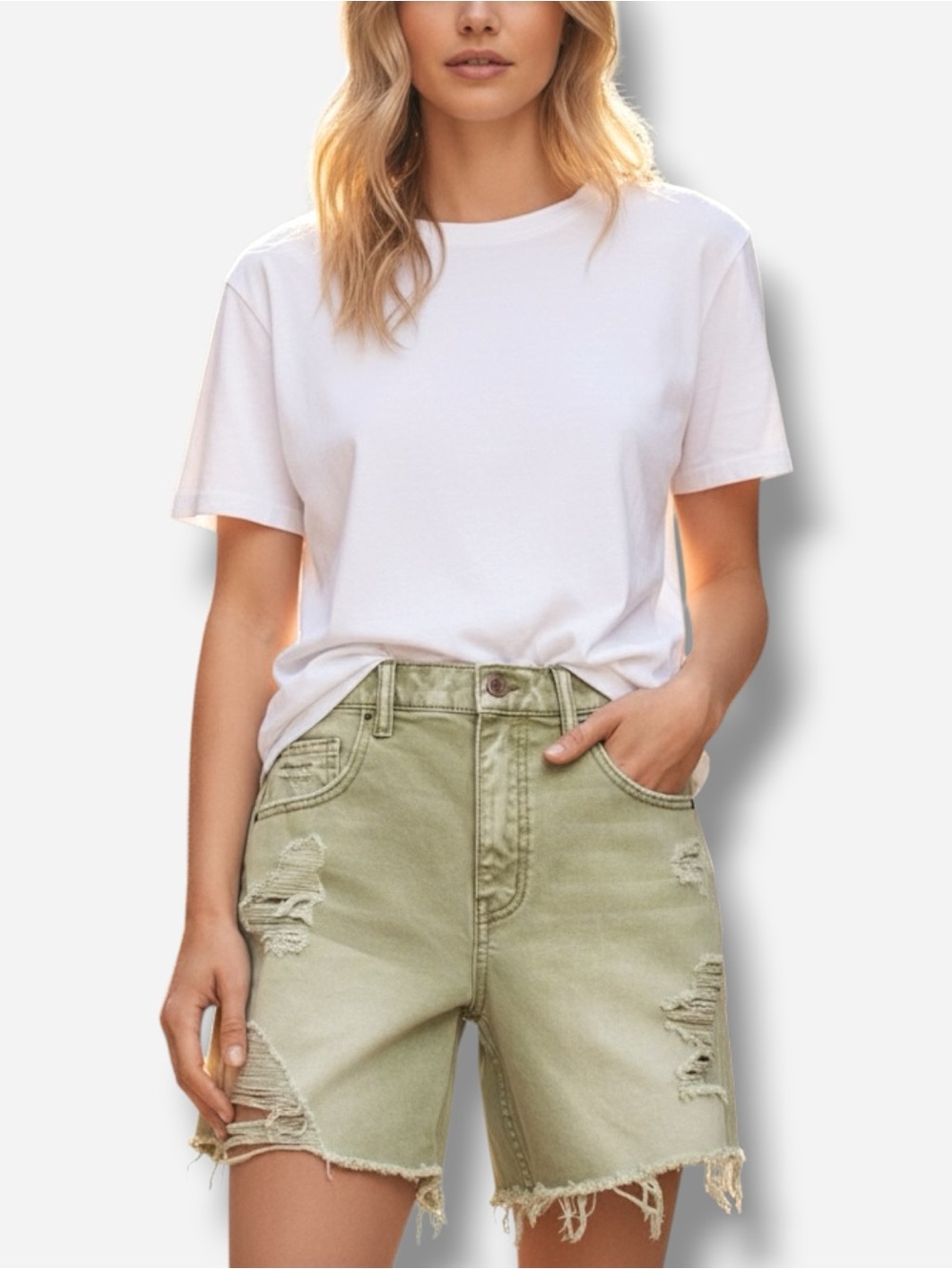 🌸New🌸 Urban Outfitters destroyed denim shorts size 26 Nwt